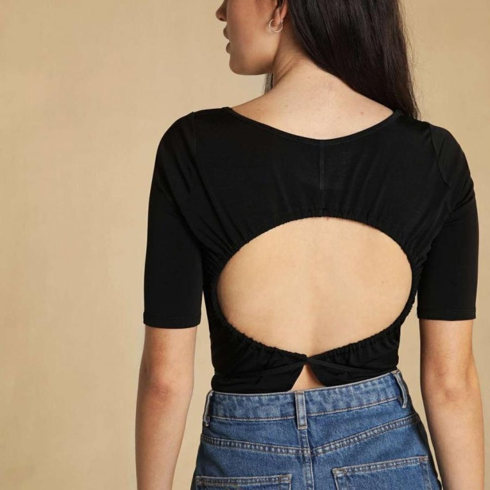 Rouje Walter Top In Noir Size 42 Nwt — image 4 of 8